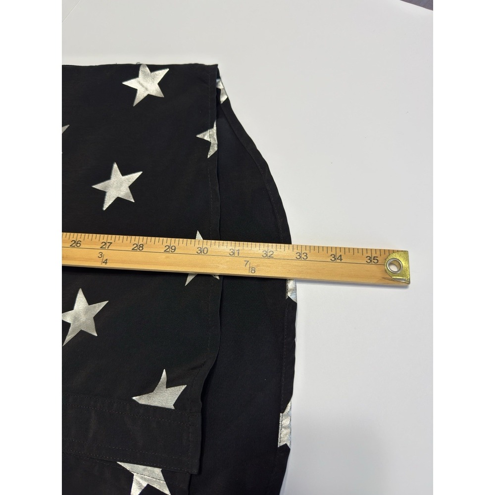 VTG 90s Wrangler Western Mens Pearl Snap Shirt L Metallic Silver Stars Cowboy - Picture 7 of 10